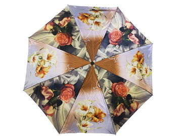 O guarda-chuva compacto de Rainmate, costume do guarda-chuva de Sun do curso imprime a tela do cetim