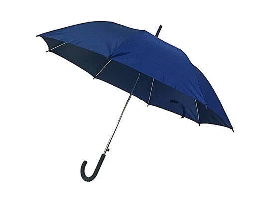 Guarda-chuva aberto da vara do Pongee plástico do punho de J auto