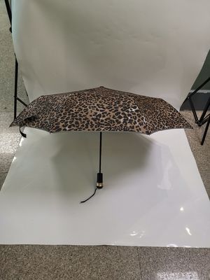 Guarda-chuva conduzido automático conduzido do punho da lanterna elétrica do guarda-chuva da dobradura da tocha
