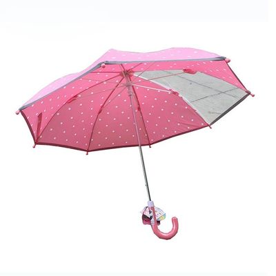 Comprimento reto 93.5cm do guarda-chuva da tela Windproof compacta do Pongee
