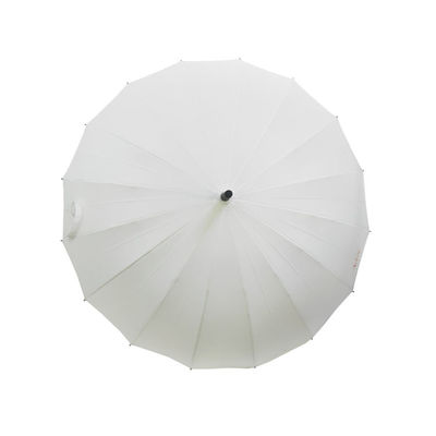 27 guarda-chuva Windproof branco do punho do gancho da polegada 16K