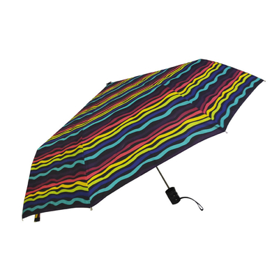 guarda-chuva de dobramento do arco-íris de 21in 3 Windproof para o curso