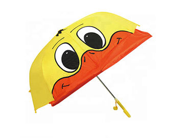 3D amarelo caçoa o guarda-chuva do pato, vento resistente do guarda-chuva do pato das crianças resistente