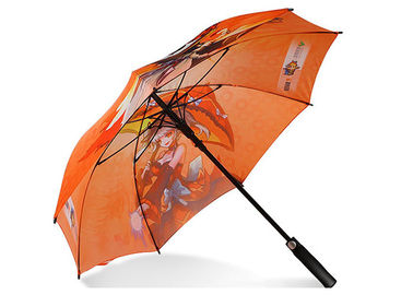 Os guarda-chuvas Windproof fortes do golfe personalizaram a impressão da transferência térmica do logotipo